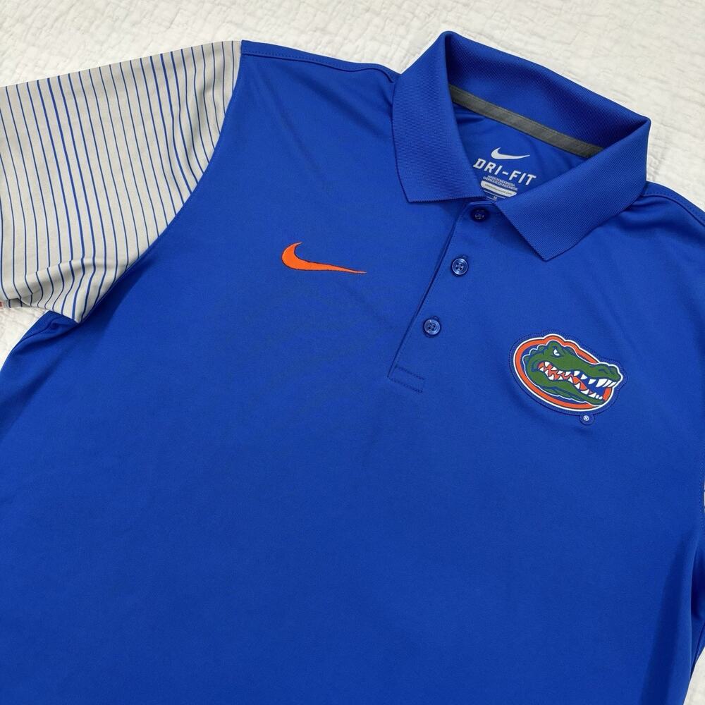 Nike Dri-FIT Florida Gators Polo Shirt Mens Medium Short Sleeve Performance